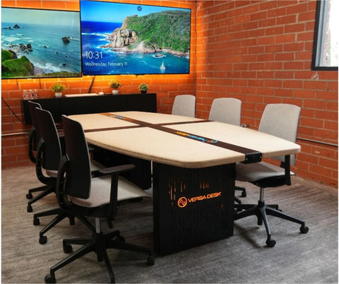 Image of Modulus™ Conference Table | Modular Boardroom Table with Built-In Power | 8–20 ft | VersaDesk®