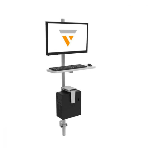 Image of Versadesk Adjustable Wall Mount Computer Station