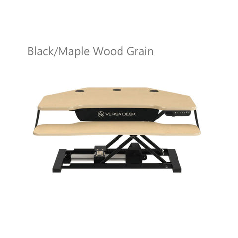 Image of VersaDesk PowerPro® Elite Corner Standing Desk Converter Programmable w/ USB Port and Mobile APP