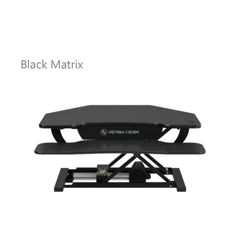 Image of VersaDesk PowerPro® Corner Electric Standing Desk Converter with USB Charging