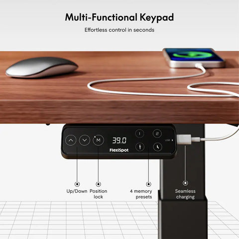 Image of Flexispot Premium Standing Desk (E7 Pro - Bamboo)