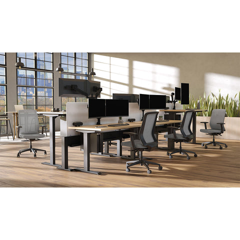 Image of Hat Collective Mid Hat Electric Height Adjustable 2 Stage Large Frame Worksurface