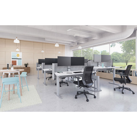 Image of Hat Collective Mid Hat Electric Height Adjustable 2 Stage Large Frame Worksurface