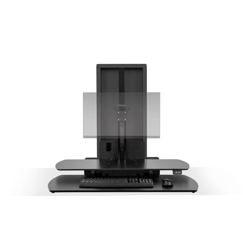 Image of Hat Collective - Sit Stand Height Adjustable Workspace - One Touch Single Monitor