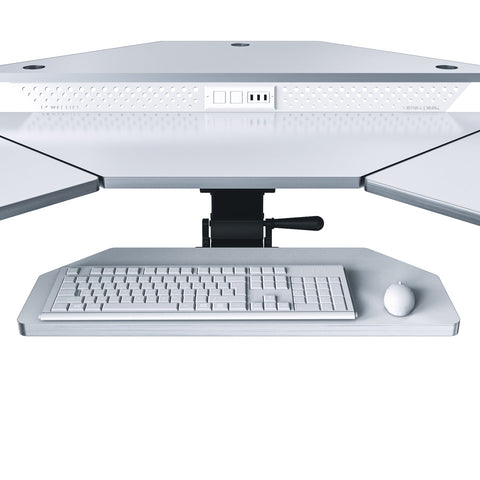 Image of Versadesk PowerLift  Corner Keyboard Tray