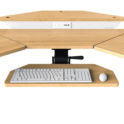 Image of Versadesk PowerLift  Corner Keyboard Tray