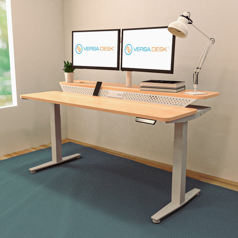 Image of Versadesk Powerlift Split Level Electric Standing Desk