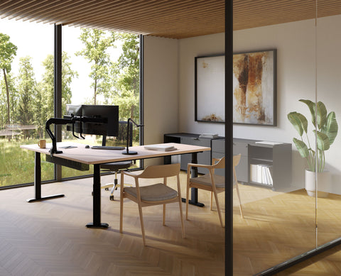 Image of Hat Collective E5 Dual Crossbar Dynamic Monitor Arm