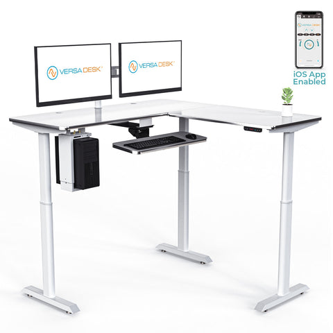 Image of Versadesk L-Shape Standing Desk – Ergonomic Corner Workstation | Free Shipping USA