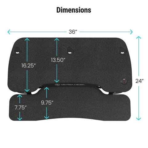 Image of VersaDesk PowerPro®- Standing Desk Converter with USB Charging Port