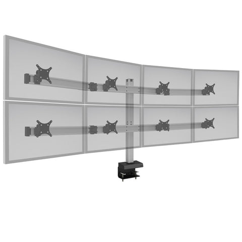 Image of Hat Collective Bild 4 Over 4 Monitor Mount - Premium 8-Screen Ergonomic Powerhouse (Made in USA)