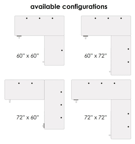 Image of Versadesk L-Shape Standing Desk – Ergonomic Corner Workstation | Free Shipping USA