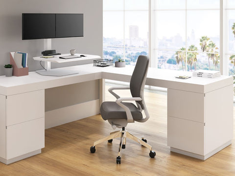 Image of Hat Collective Winston Workstation Dual Freestanding Sit-Stand