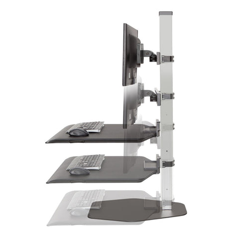 Image of Hat Collective Winston Workstation Dual Freestanding Sit-Stand