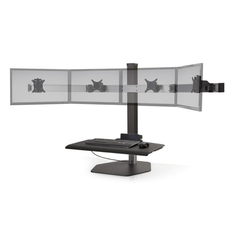 Image of Hat Collective Winston Workstation Quad with Compact Work Surface