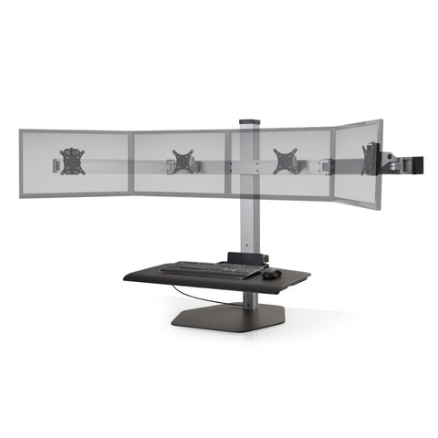 Image of Hat Collective Winston Workstation Quad with Compact Work Surface