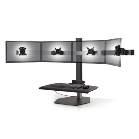 Image of Hat Collective Winston Workstation Quad with Compact Work Surface