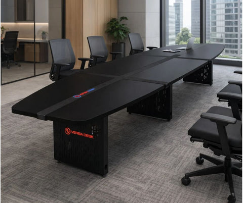 Image of Modulus™ Conference Table | Modular Boardroom Table with Built-In Power | 8–20 ft | VersaDesk®