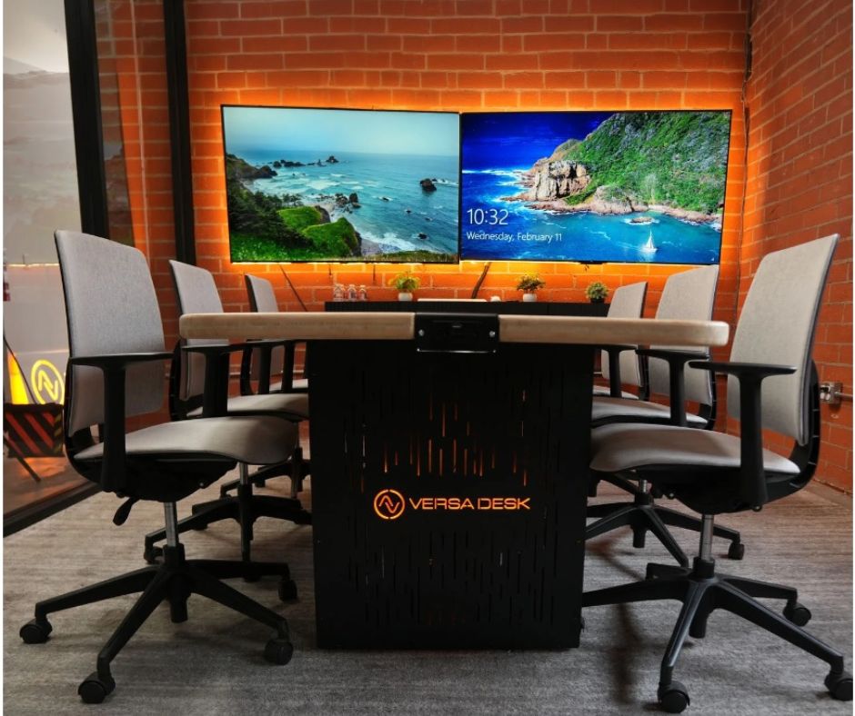 Modulus™ Conference Table | Modular Boardroom Table with Built-In Power | 8–20 ft | VersaDesk®