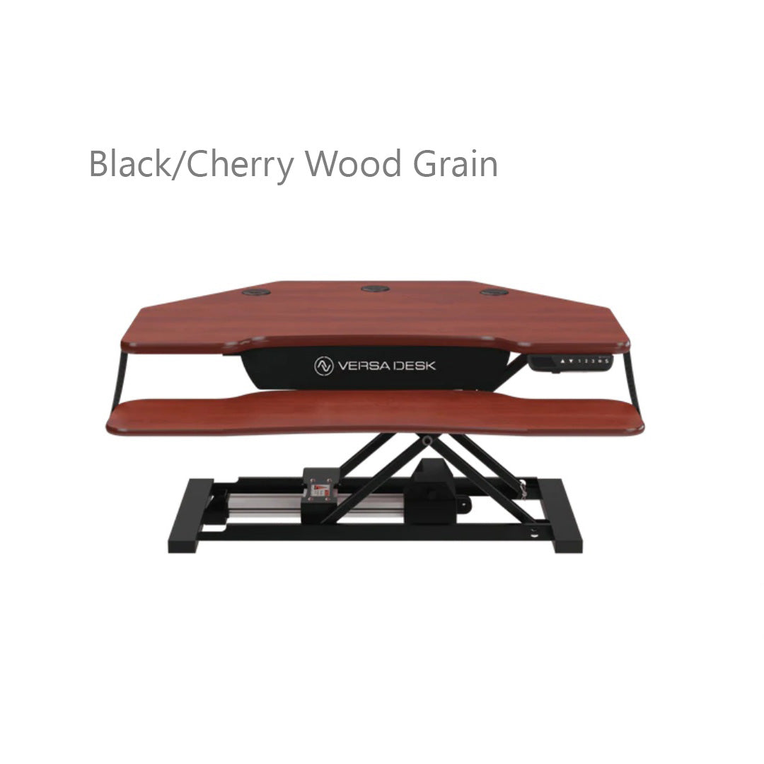 VersaDesk PowerPro® Elite Corner Standing Desk Converter Programmable w/ USB Port and Mobile APP