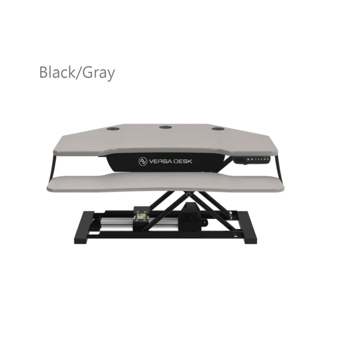 VersaDesk PowerPro® Elite Corner Standing Desk Converter Programmable w/ USB Port and Mobile APP