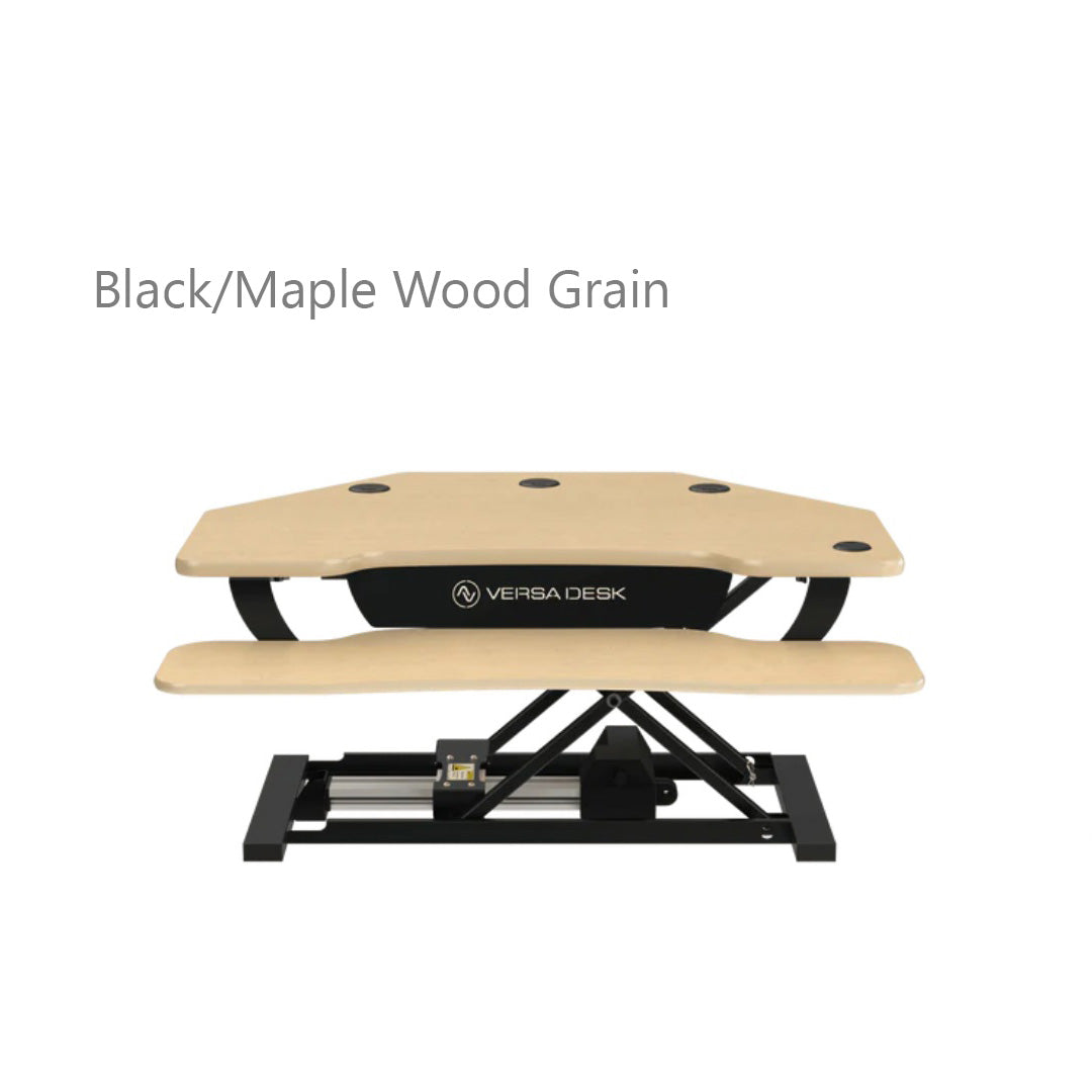 VersaDesk PowerPro® Corner Electric Standing Desk Converter with USB Charging