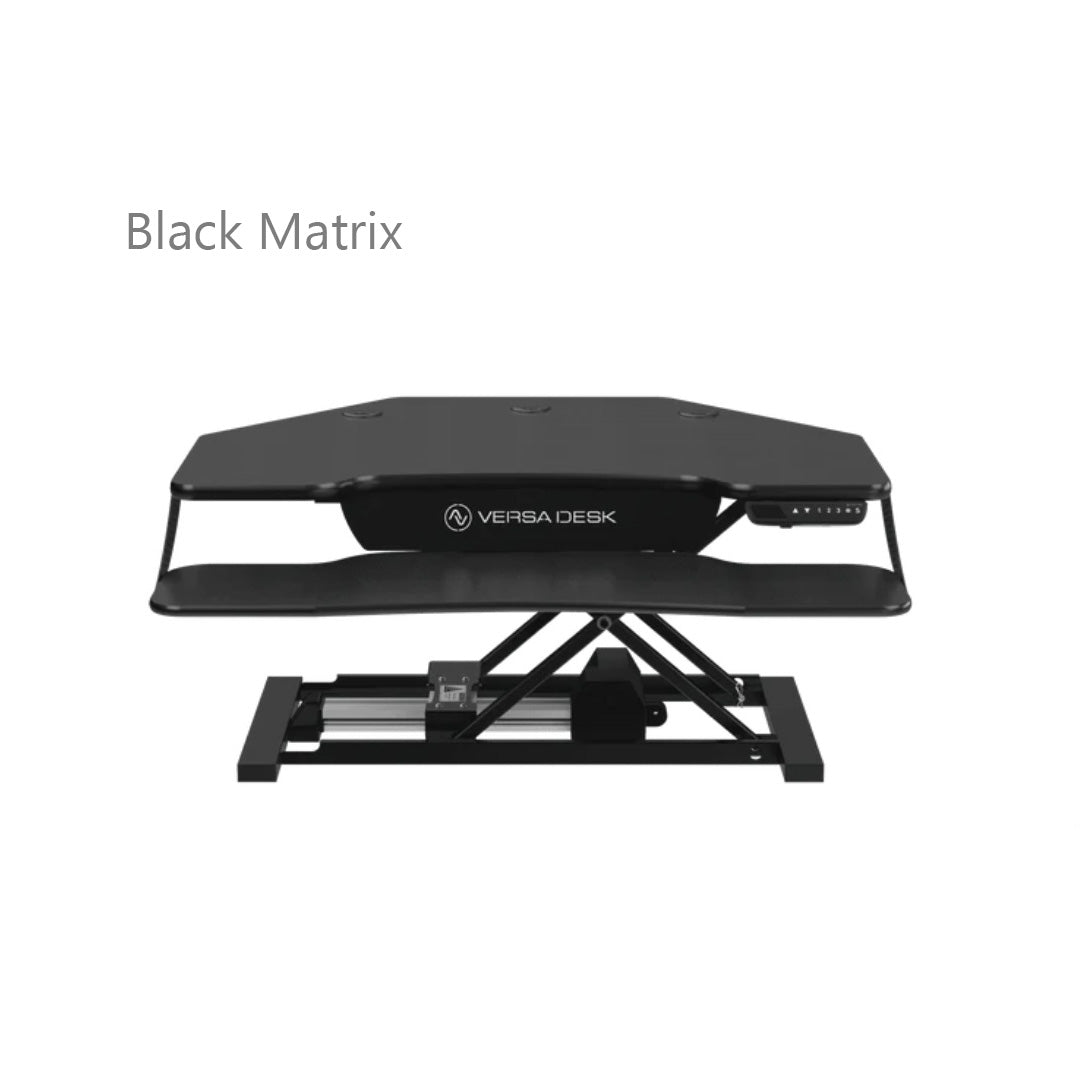 VersaDesk PowerPro® Elite Corner Standing Desk Converter Programmable w/ USB Port and Mobile APP