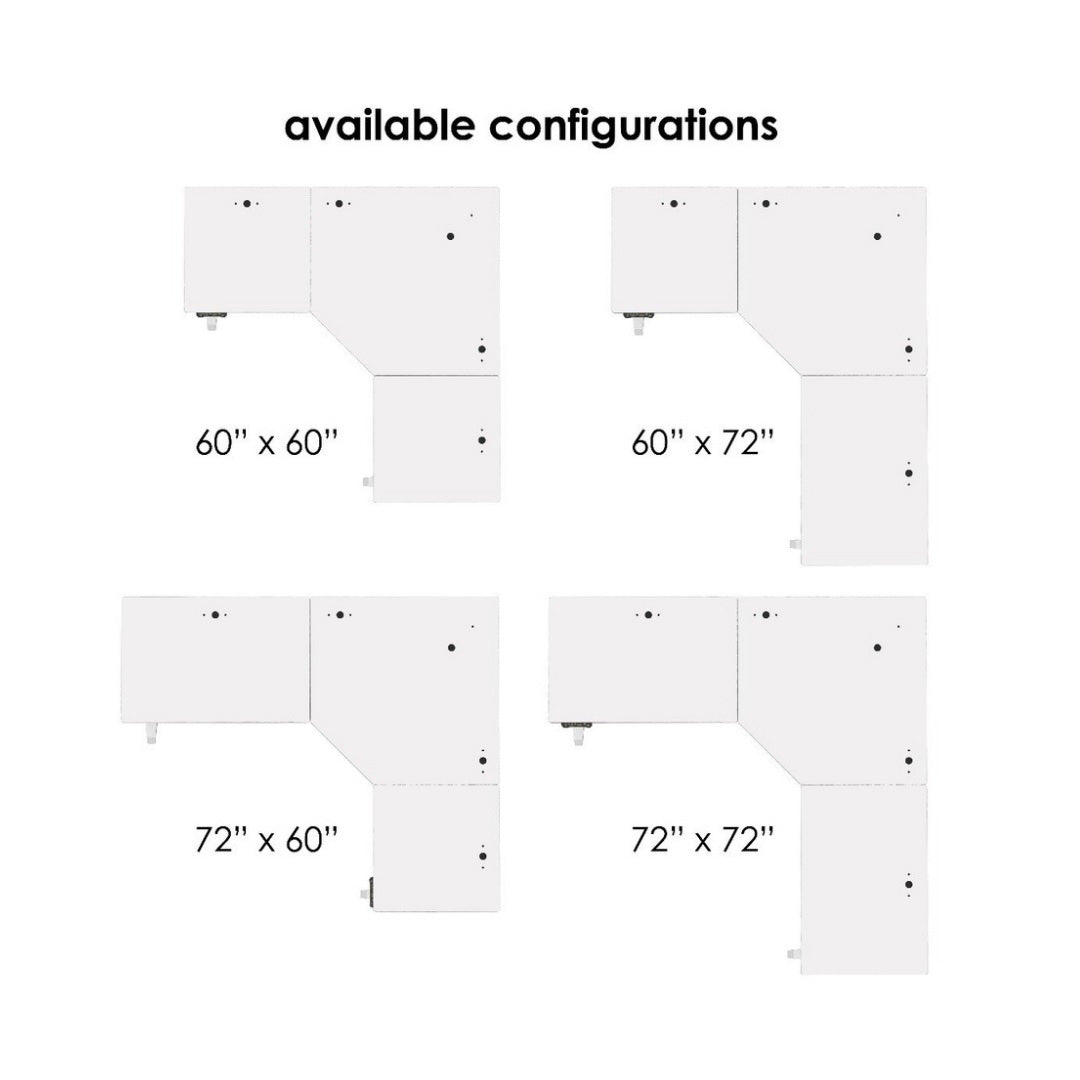 Versadesk PowerLift Corner Standing Desk - Heavy-Duty, Ergonomic Design for Executive Workspaces
