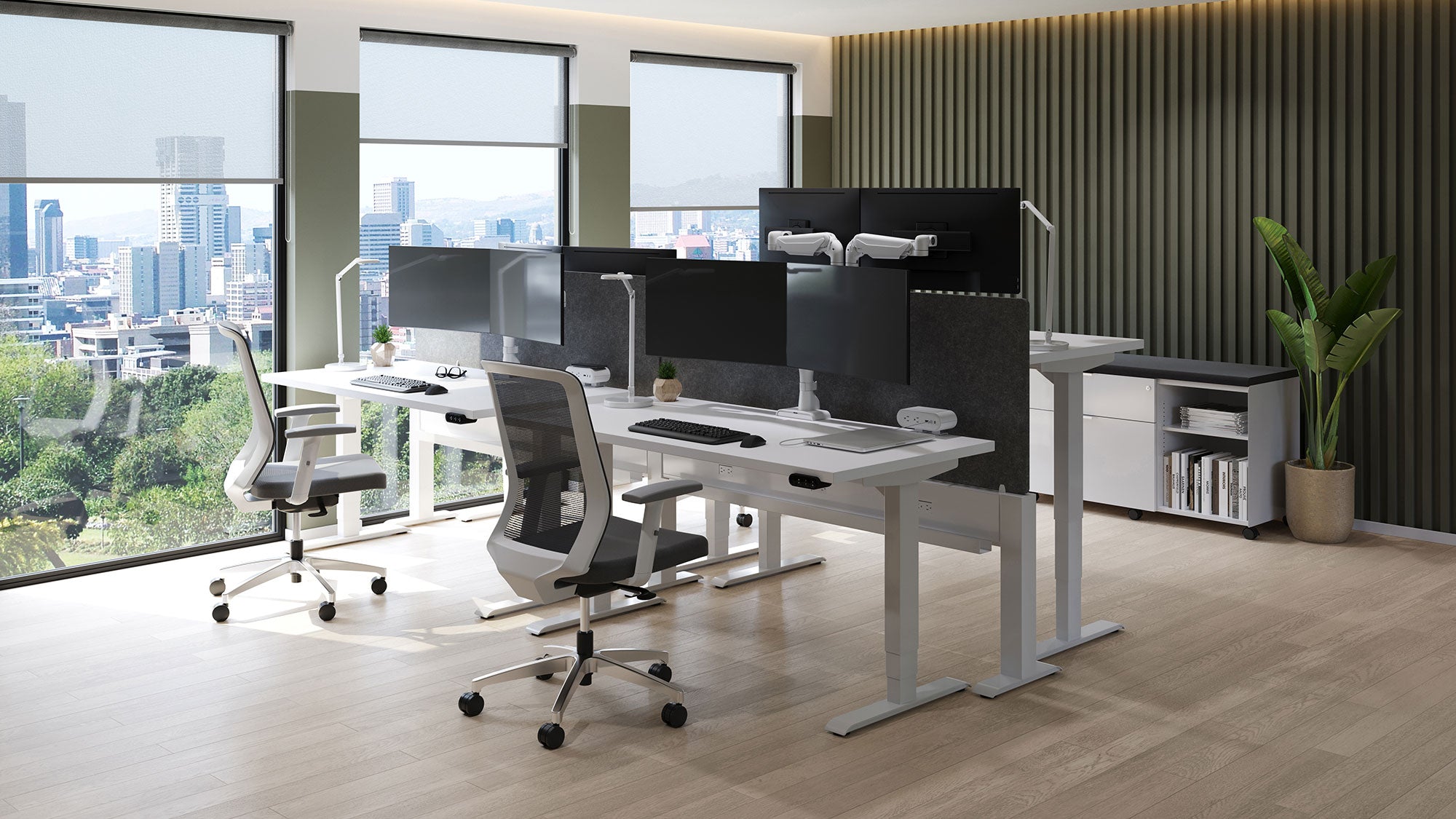 Hat Collective E5 Dual Dynamic Monitor Arm