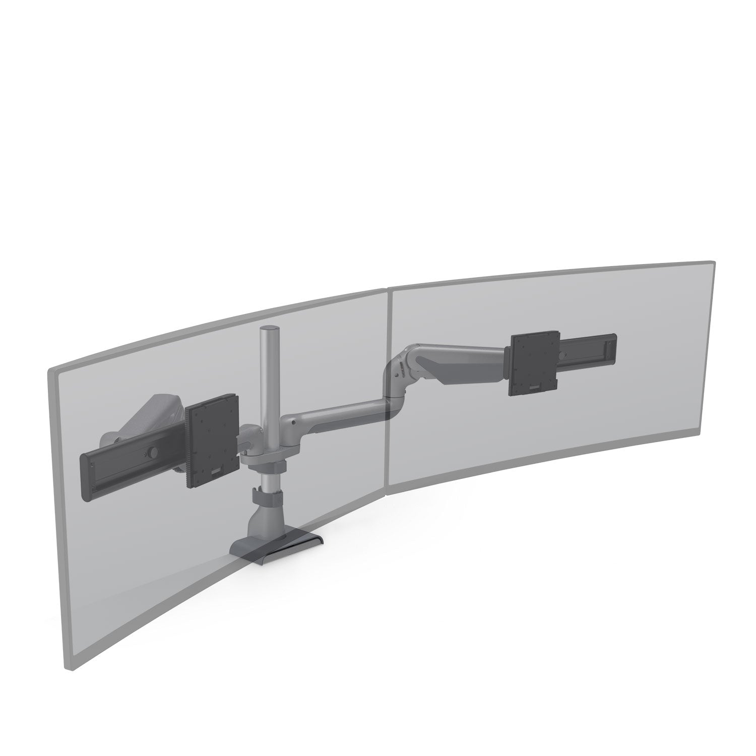 Hat Collective E5 Dual Dynamic Pole Wide Monitor Arm