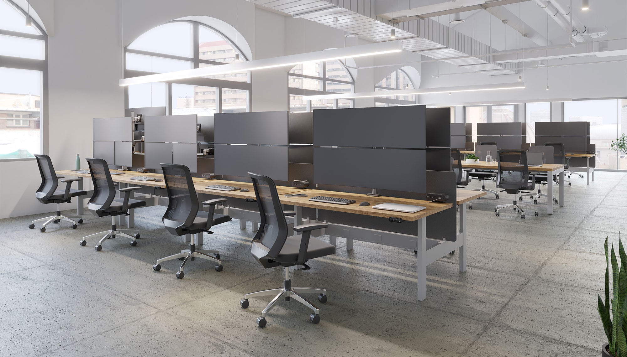 Hat Collective E5 One Over One Static Pole Monitor Arm