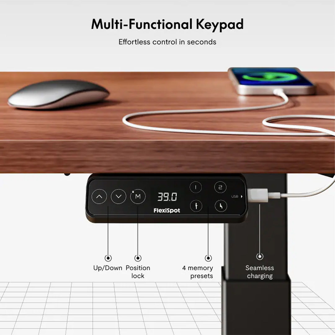 Flexispot Premium Standing Desk (E7 Pro - Bamboo)