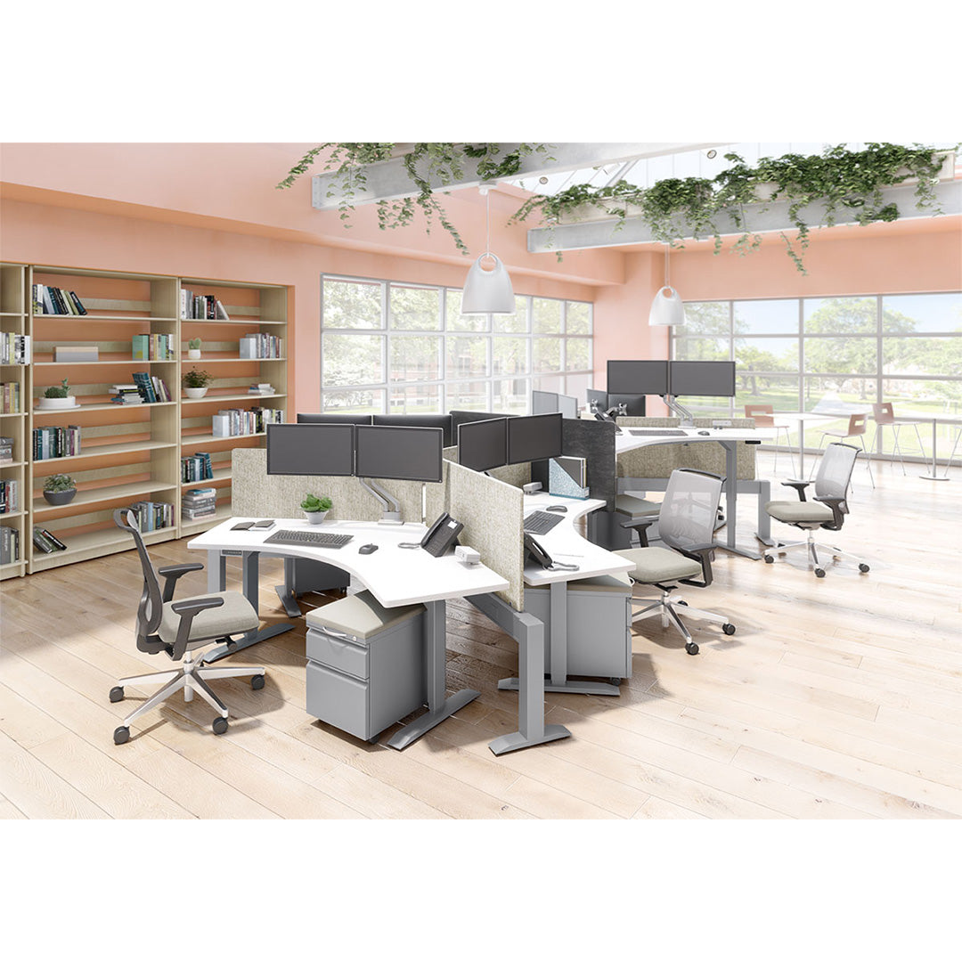 Hat Collective Hi Hat Electric Height Adjustable 3 Stage Large Frame Worksurface