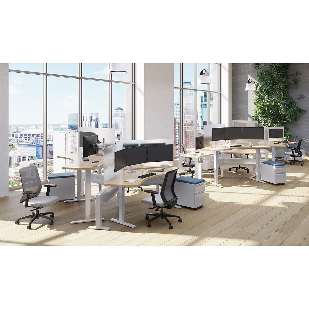 Hat Collective Hi Hat Electric Height Adjustable 3 Stage Large Frame Worksurface