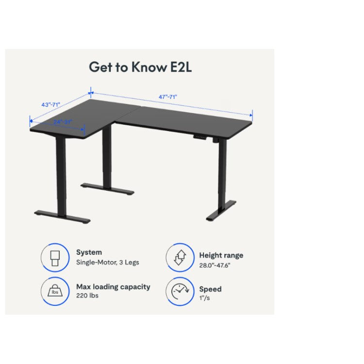 Flexispot L-Shaped Standing Desk (E2L)