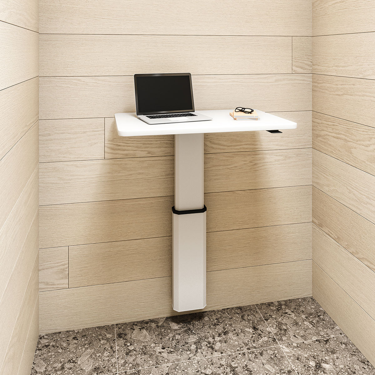 M-Series Wall Mount Height Adjustable Laptop Desk