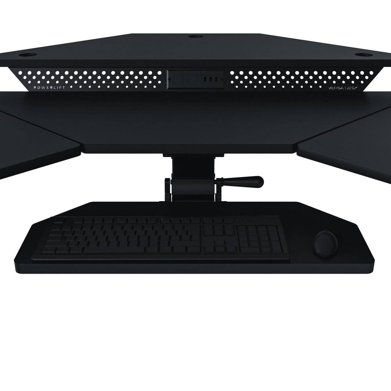 Versadesk PowerLift  Corner Keyboard Tray