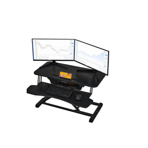 Power Riser Electric Standing Desk Converter , Black