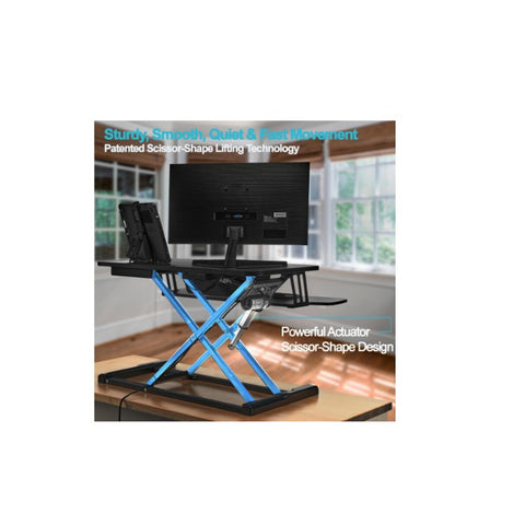 Image of Power Riser Electric Standing Desk Converter , Black