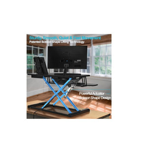 Power Riser Electric Standing Desk Converter , Black