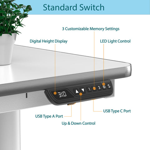 Image of Versadesk Powerlift Split Level Electric Standing Desk