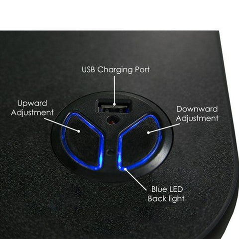 Image of VersaDesk PowerPro® Corner Electric Standing Desk Converter with USB Charging