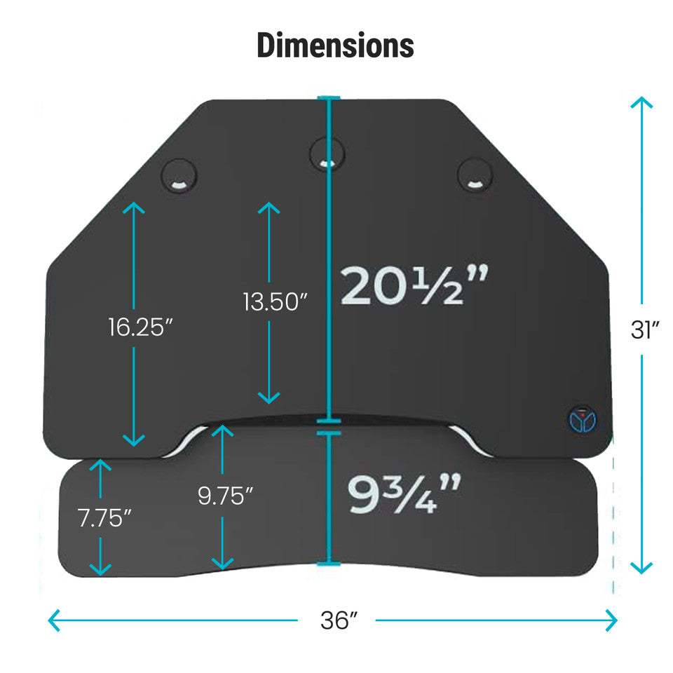VersaDesk PowerPro® Elite Corner Standing Desk Converter Programmable w/ USB Port and Mobile APP