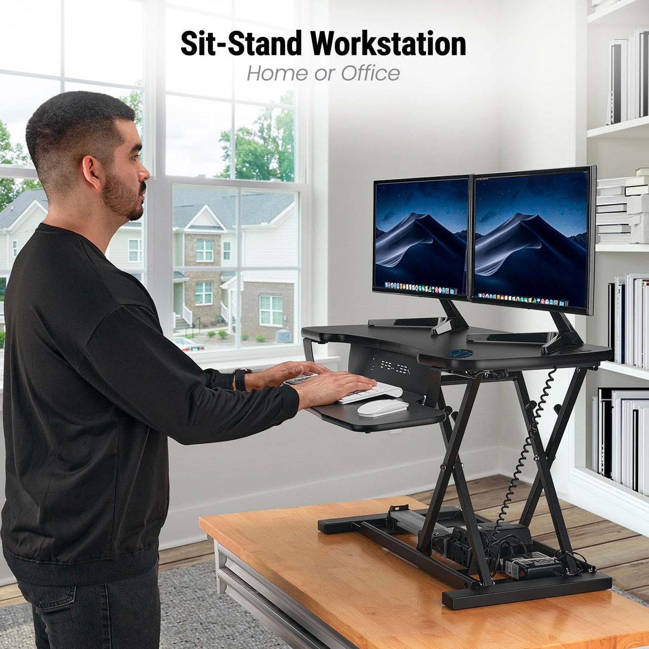 VersaDesk PowerPro®- Standing Desk Converter with USB Charging Port