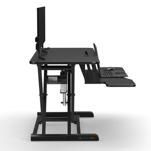 Power Riser Electric Standing Desk Converter , Black