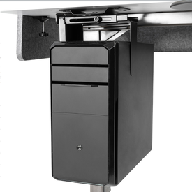 HAT Collective CPU Holder | Under-Desk or Wall Mount, 360° Swivel, 22 lb Capacity | Free Shipping