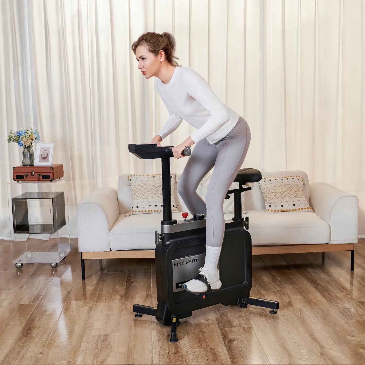 WalkingPad W1B 3-in-1 Folding Under Desk Exercise Bike | Quiet Magnetic Resistance, No Power Needed | Free USA Shipping