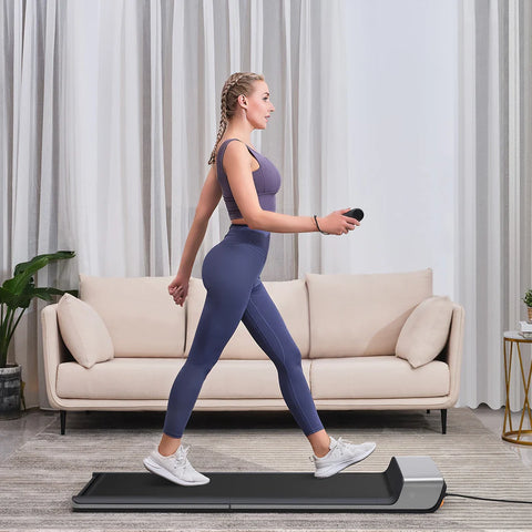 Image of WalkingPad P1 Classic Folding Under Desk Treadmill | The Original Walking Pad, Silver & Pink | Free USA Shipping