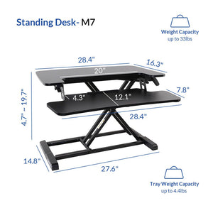 Flexispot AlcoveRiser Standing Desk Converters M7B - 28"