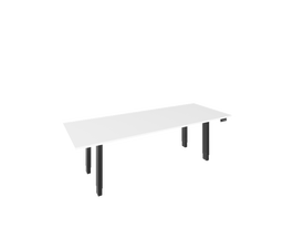 HAT Collective Electric Height-Adjustable Conference Table Base — Quad Motor Boardroom Table